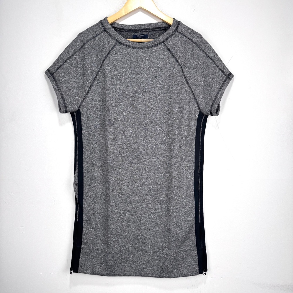 Madewell Panorama Melbourne T-Shirt Dress Women Size‎ Small Gray Stretch NWT